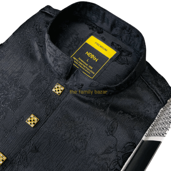 PREMIUM Black Panjabi Collection in Dhaka | NOBIN - Image 3