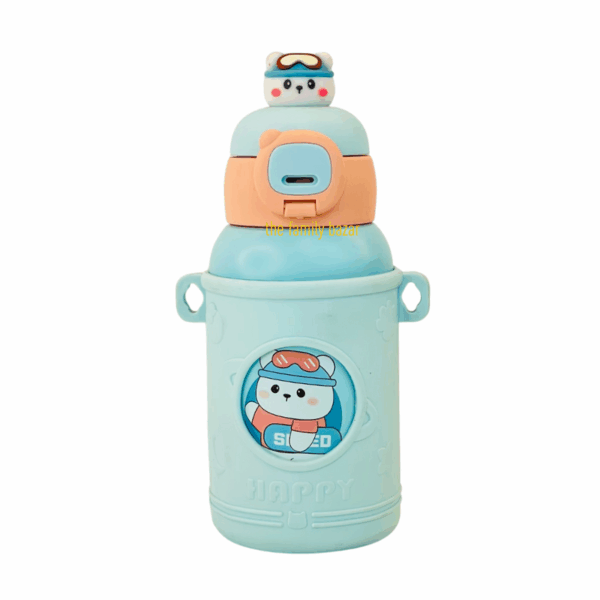 Kids Multi-Color Happy Water Bottle (500mL) - Image 5
