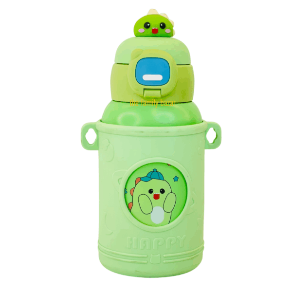 Kids Multi-Color Happy Water Bottle (500mL) - Image 4