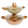 Kiam Die Casting Wok Pan With Wooden Handle 24 cm
