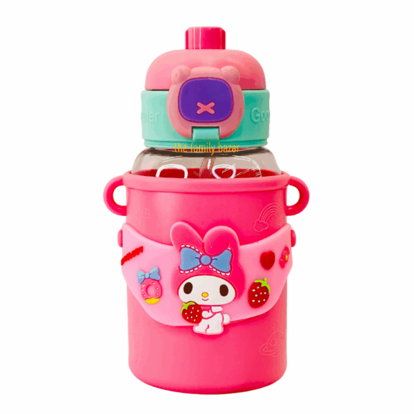 Kids Water Bottle with Straw 520ml - Image 2