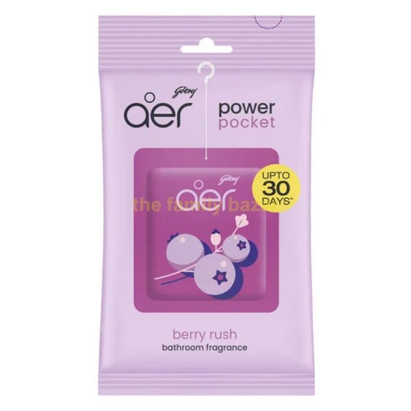Godrej Aer Power Pocket Bathroom Freshener | Berry Rush 10gm