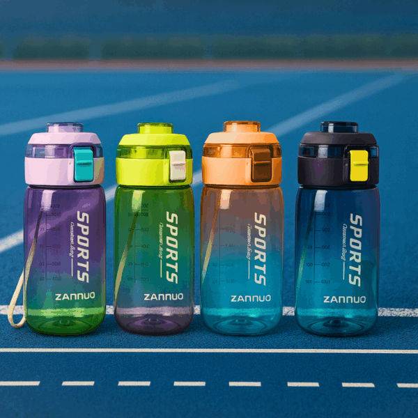 Zannuo Sports Water Bottle - 500ml | Multi-Color | BPA Free