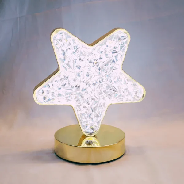 Rechargeable Charging Led Table Lamp | Star Shape Decorative Desk Lamp