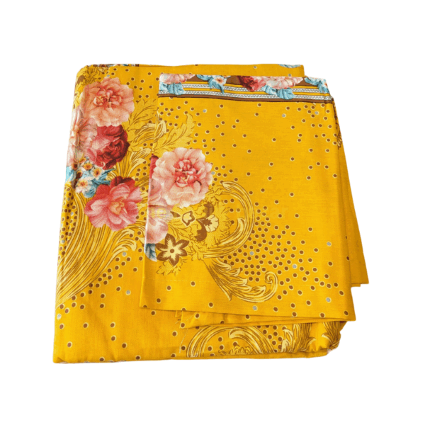 King Size Printed Bedsheet - 22 | With Pillow Cover
