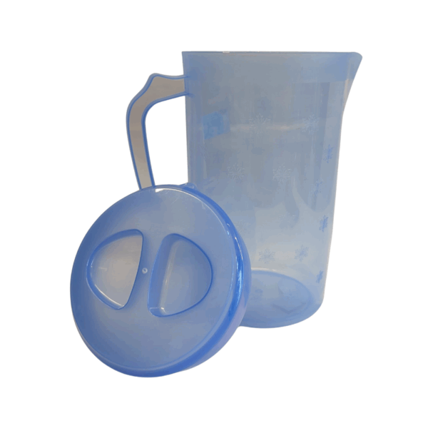 Floral Plastics Jug | 3L Light Blue - Image 2