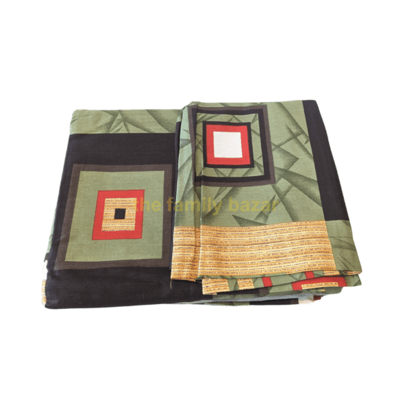 King Size Printed Bedsheet - 02 | With Pillow Cover