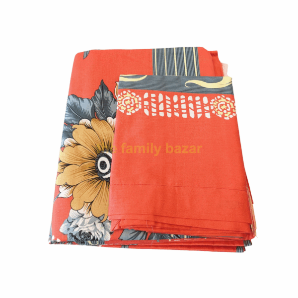 King Size Printed Bedsheet – 31 | With Pillow Cover