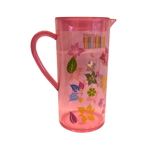 Elite Jug Transparent Pink 2L | With Lid