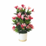 Artificial Camellia Bonsai Plant Potted | Flowers For Home Decoration