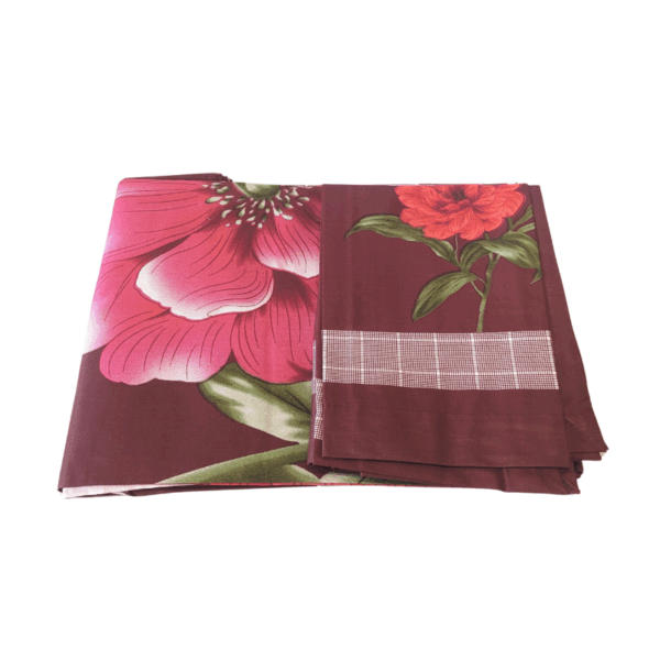 King size Full Panel Bedsheet Multicolour | Pillow cover