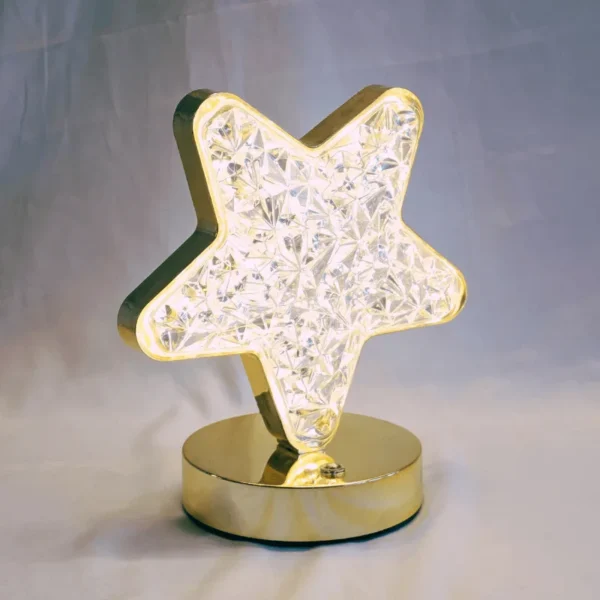 Rechargeable Charging Led Table Lamp | Star Shape Decorative Desk Lamp - Image 3