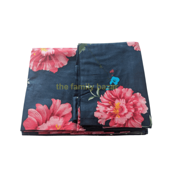 King Size Printed Bedsheet – 37 | With Pillow Cover