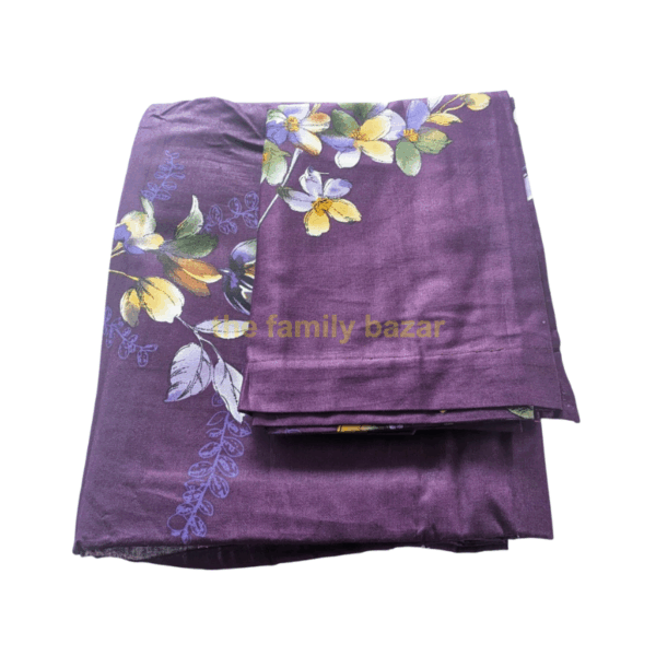 King Size Printed Bedsheet – 33 | With Pillow Cover