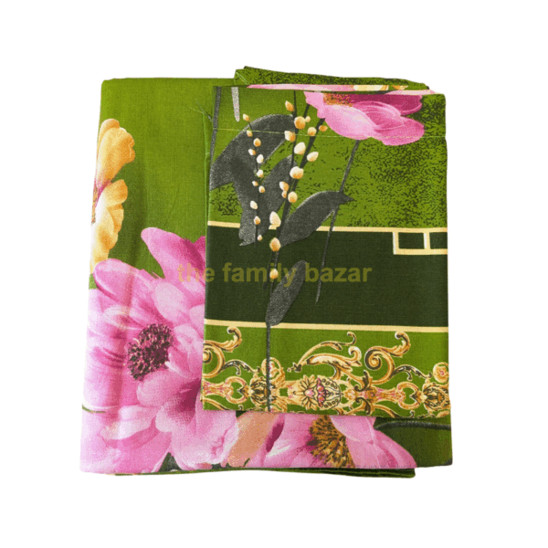 King Size Printed Bedsheet - 20 | With Pillow Cover