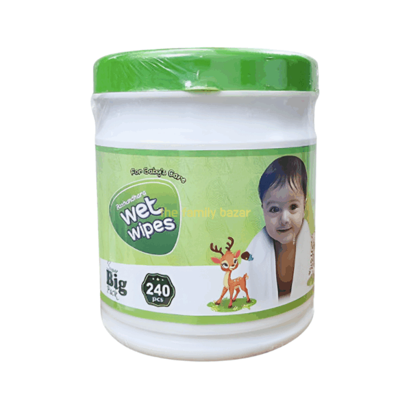 Bashundhara Wet Wips | For Babys Care 240s Jar