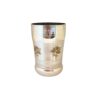 Stainless Steel Water Glasses with Laser Flower Design | 300ml