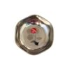 Stainless Steel Laser Design Finish | Flower Shape Dessert Plate