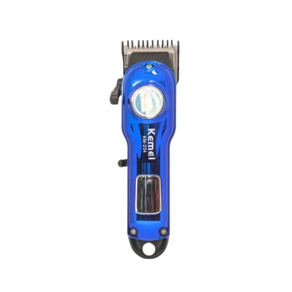 Kemei KM-234 Professional Beard & Hair Clipper | Blue Color Trimmer With LED Display