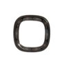 Italiano Melamine Square Plate | Size 11" Black Gold