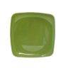 Green Square Rounded 10" Dinner Plastic Plates | For Home Or Party