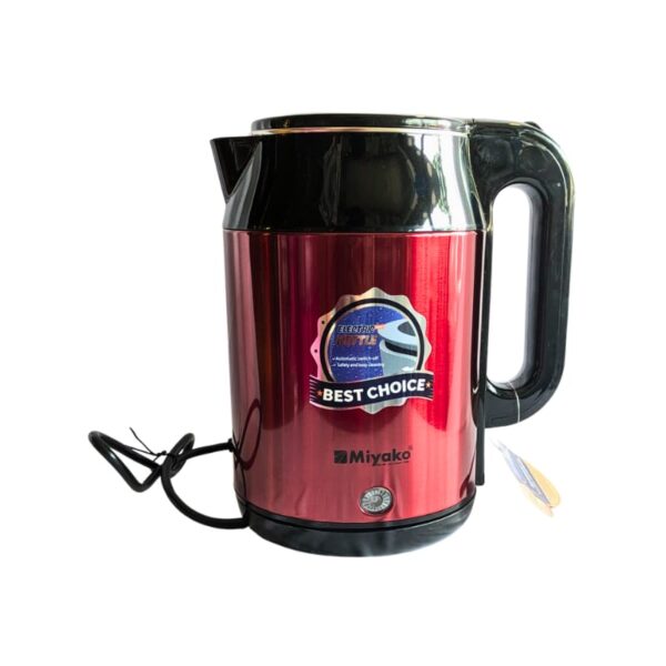 Miyako Stainless Steel Electric Kettle | Cordless Fast Boiling 2ltr