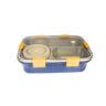 3 Compartment Stainless Steel Lunch Box | Soup Bowl, Spoon, Fork, Chopsticks Tiffin Box