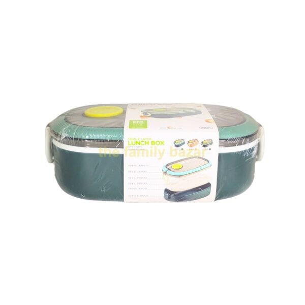 WestBury Plastic Bento Tiffin Box | Durable Food-Grade Plastic Box with Fork & Spoon - Image 2