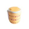 RFL Polypropylene Tiffin Box Yellow | Round 3 Layer