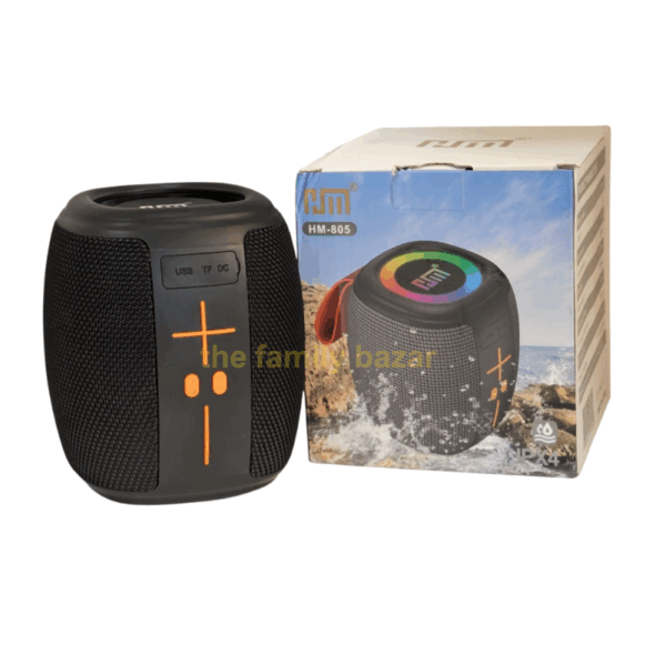HM-805 Portable Bluetooth Speaker | RGB Lights |  Powerful Crystal Clear Sound | IPX4 Waterproof | Bluetooth 5.3