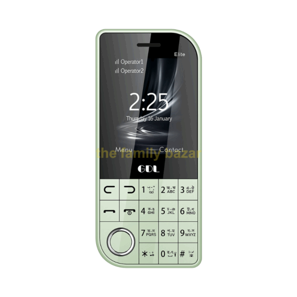 GDL Elite Feature Phone | Glass Body (Multicolor)