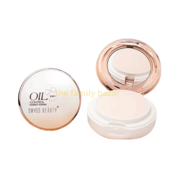 Swiss Beauty Oil Control Compact Powder | White Rose 20gm - Image 2