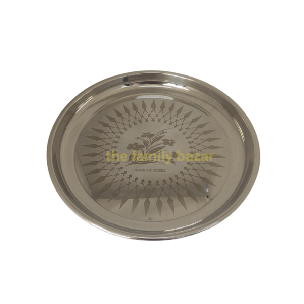 Premium Quality Stainless Steel | Lunch Plate Medium Size