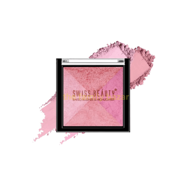 Swiss Beauty Baked Blusher & Highlighter | Multicolor 7g