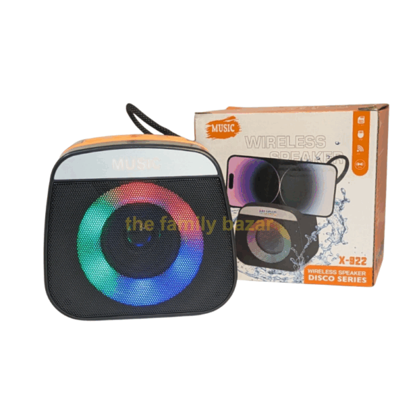 X-922 Bluetooth, USB, AUX, TF Card & FM Radio Supported | RGB Lighting Disco Series
