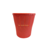 Waste Paper Basket Round | Red Dustbin