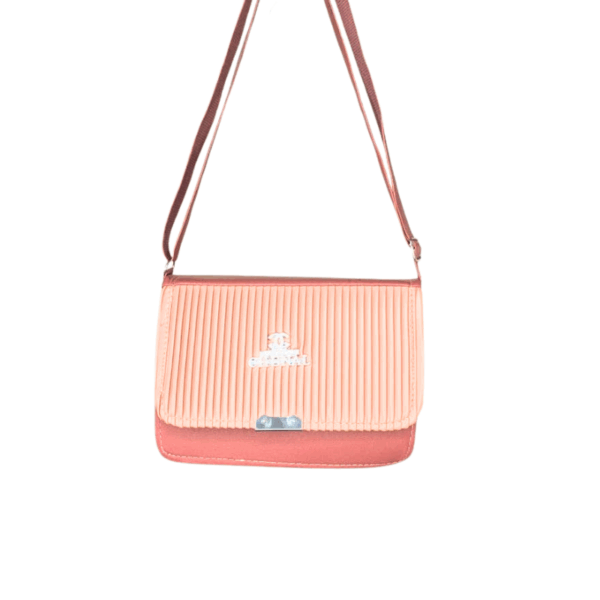 Stylish Pink Pleated Sling Bag