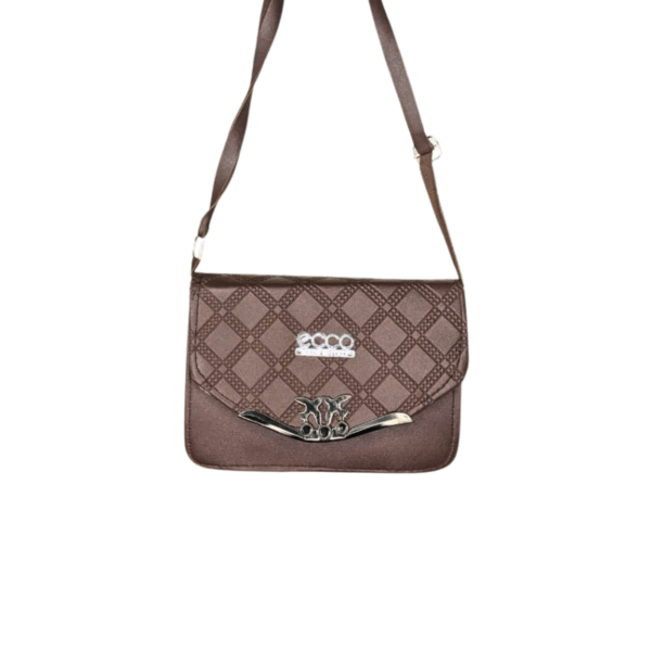 Sophisticated Quilted Brown Sling Bag