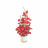 Artificial Cherry Blossom Flower With Plastic Vases | Home Decoration