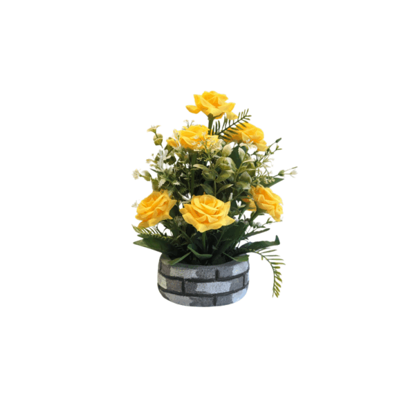 Artificial Rose Bonsai with Pot | Home and Office Decor