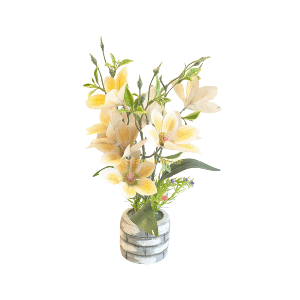 Flora Planet Plastic Artificial Plants with Pot | Home Decoration