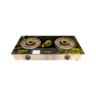 Sharif Double Auto Gas Stove | Tempered Glass Panel