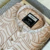 Men’s Beige & Tan Abstract Wave Pattern Casual Panjabi | Elegant Neutral-Tone Panjabi | Lightweight Cotton Blend