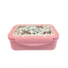 Pink Floral Lunch Box with Dividers | 4 Compartments | 500ml
