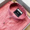 Men’s Textured Salmon Pink Panjabi | Sub Cotton Panjabi for Men | Regular Fit Casual Wear