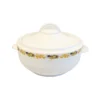 Floral Ceramic Lunch Box with Stainless Steel Interior | 1200ml | Elegant & Leak-Proof