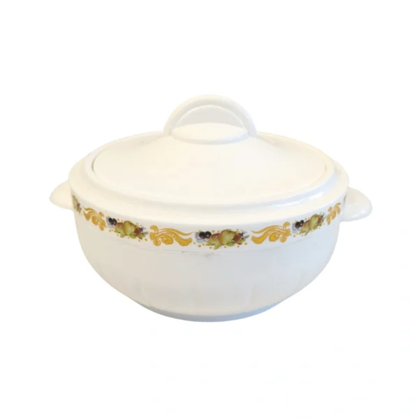 Floral Ceramic Lunch Box with Stainless Steel Interior | 1200ml | Elegant & Leak-Proof