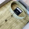 Men’s Premium Cotton Olive Green Textured Design Panjabi | Elegant Traditional Wear | NOBIN
