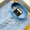 Men’s Premium Cotton Panjabi Sky Blue Textured Design | Elegant Festive Wear | NOBIN