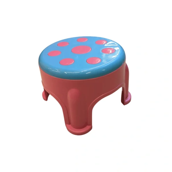 Kids' Polka Dot Fun Stool | Sturdy & Colorful Plastic Seating for Playroom & Home - Image 3
